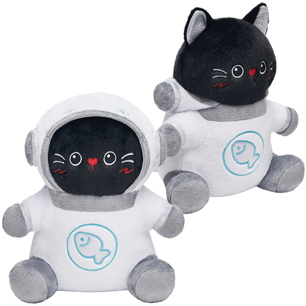 Astronaut schwarz Katze Plüschtiere Cartoon Plüschpuppen Geburtstag Weihnachten Geschenk