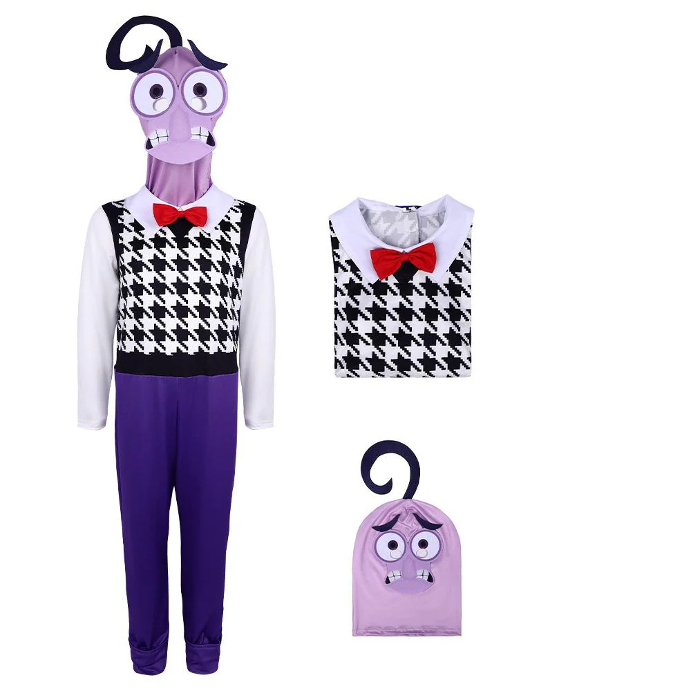 Alles Steht Kopf 2 Kinder Angst Kostüm Cosplay Kostüm Outfits Halloween Karneval Anzug Fear cosplay
