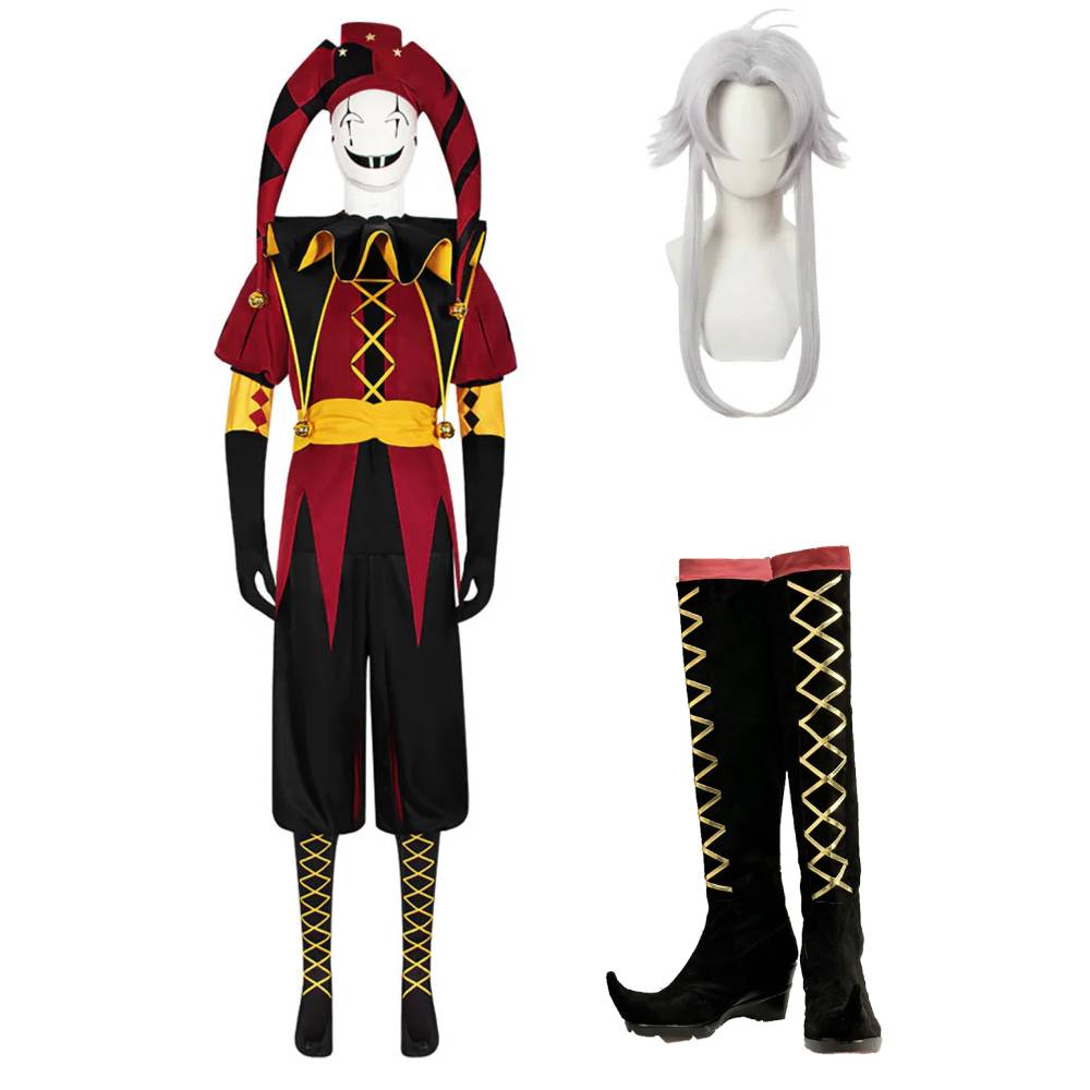 Erwachsenen-Zirkuskostüm The Freak Circus Kostüm Joker Halloween Karneval Cosplay Clown-Outfit