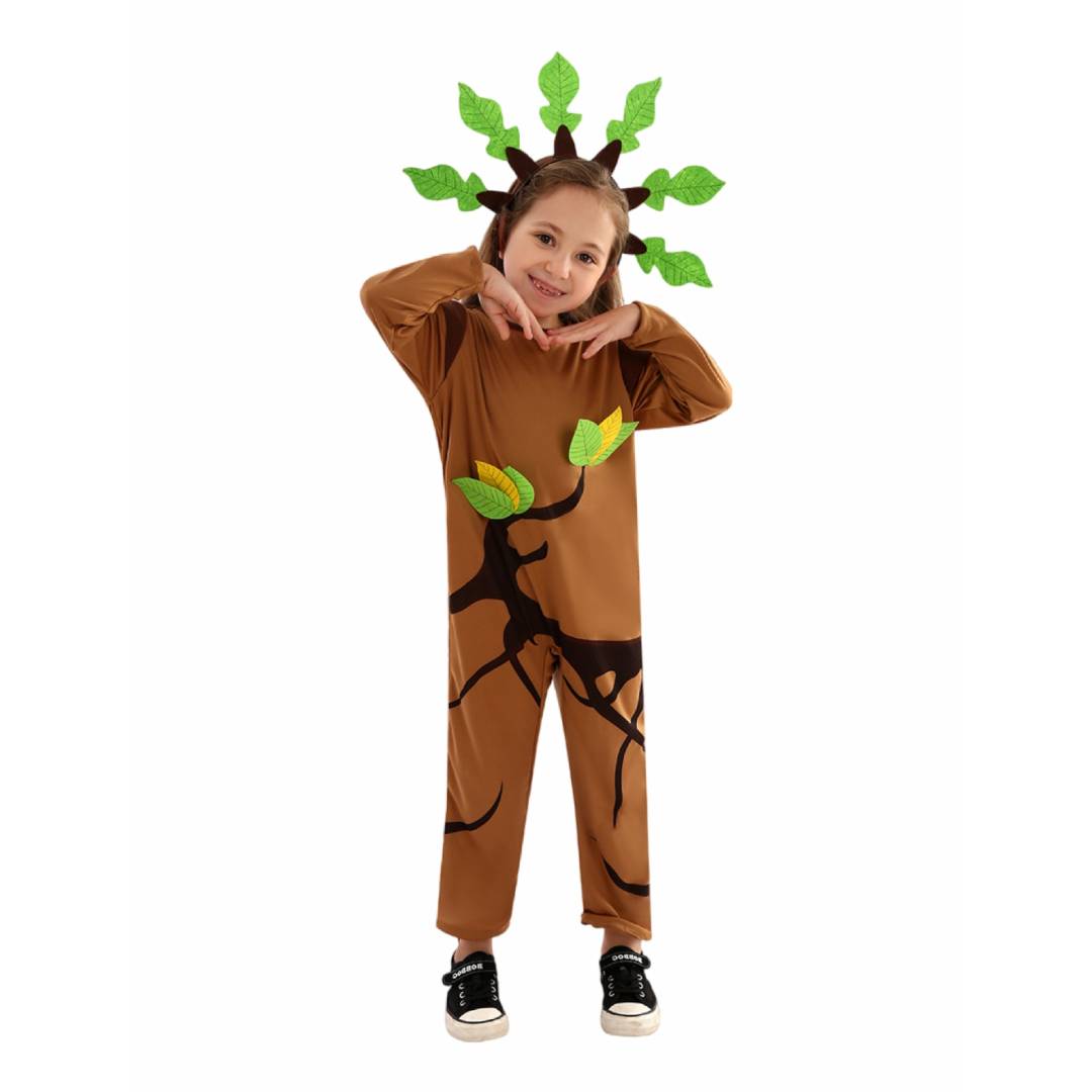 Kindertag Rosen Cosplay Kostüme Kindergarten-Gruppenauftrittsoutfits Sonnenblumen, Bäume und Raupen Halloween Karneval Anzug