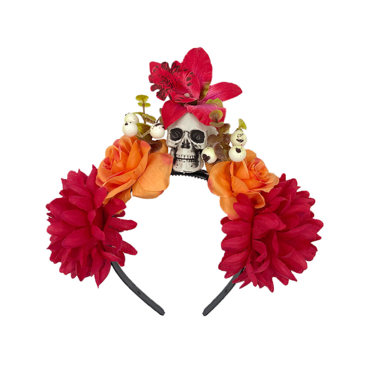Tag der Toten Damen el Día de Muertos el Día de los Muertos Kopfbedeckung Halloween Karneval Party Zubehör