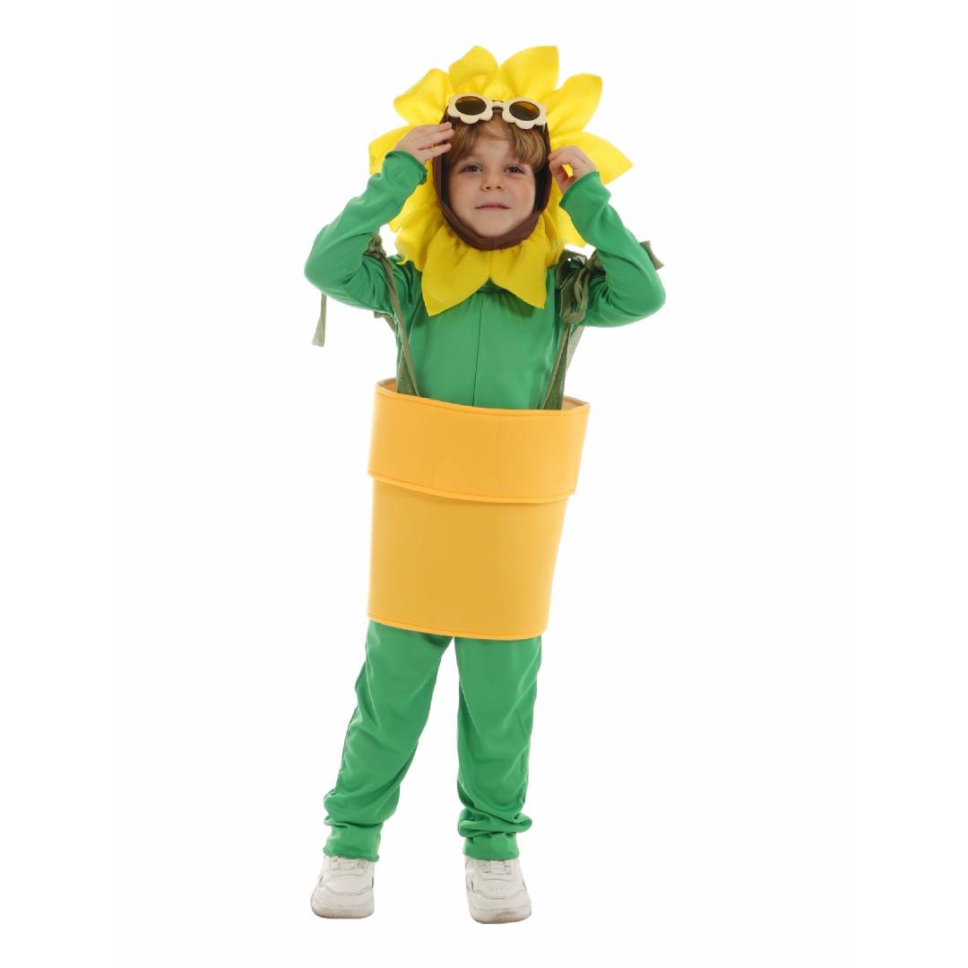 Kindertag Rosen Cosplay Kostüme Kindergarten-Gruppenauftrittsoutfits Sonnenblumen, Bäume und Raupen Halloween Karneval Anzug