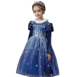 Kinder Mädchen Prinzessin blau tutu Kleid Umhang Cosplay Kostüm