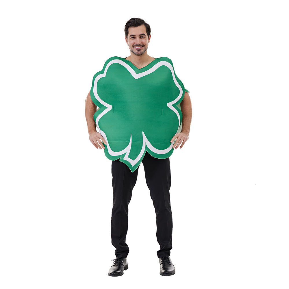 St. Patrick Cosplay Kostüm Kleeblatt Hut Party Halloween Karneval Anzug