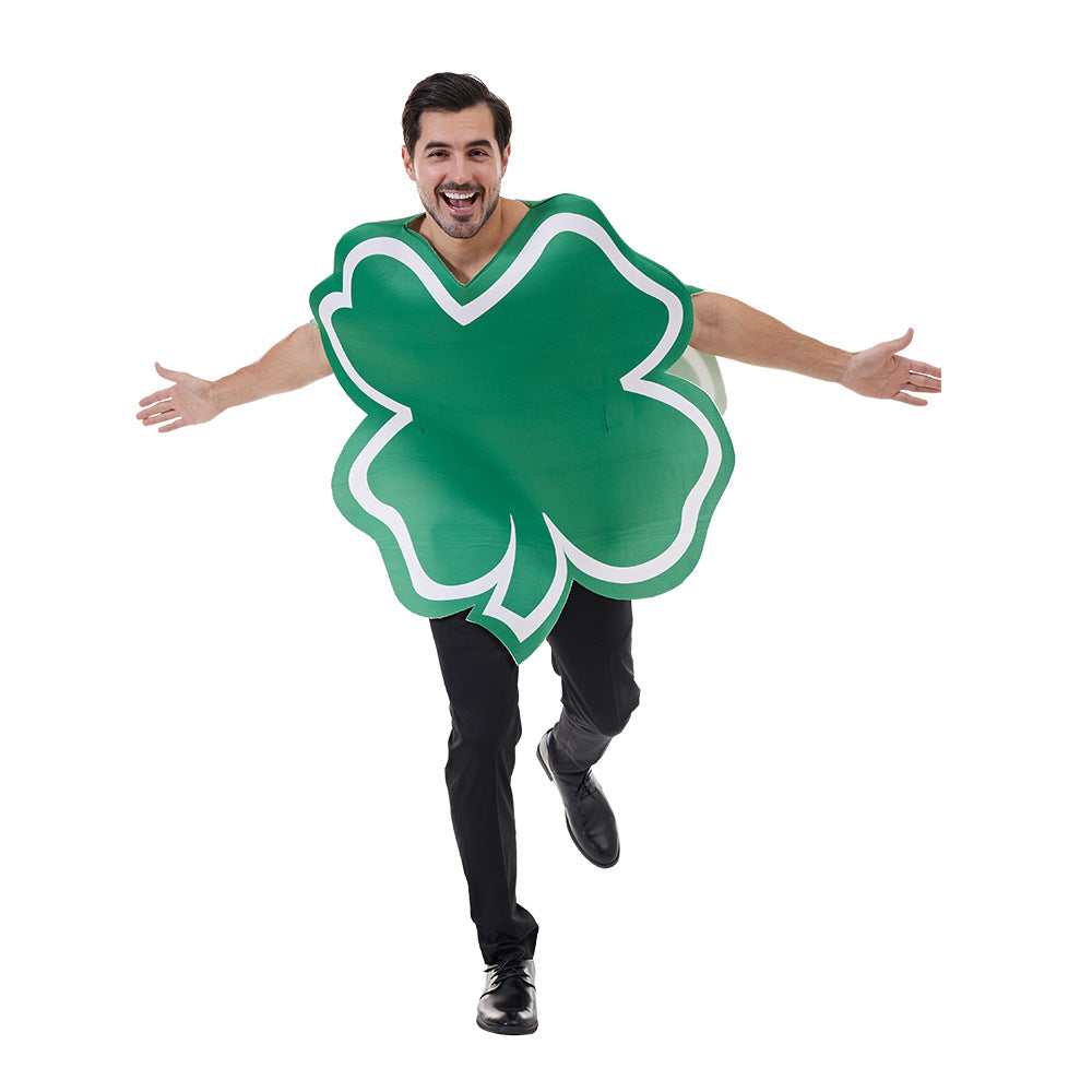 St. Patrick Cosplay Kostüm Kleeblatt Hut Party Halloween Karneval Anzug