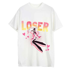 Hazbin Hotel Angel Dust T-Shirt Cosplay Kostüm Outfits Halloween Karneval Anzug