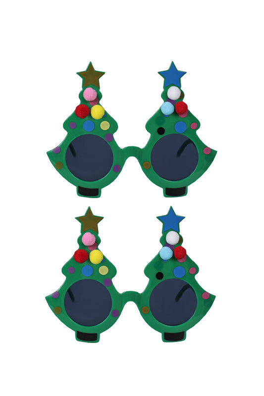 Weihnachtsbaum Brille Kunst der Clown Halloween Karneval Kostüm Zubehör cos