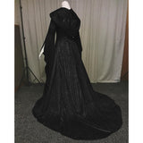 Damen Mittelalter Kleid Langarm Gothic Viktorianischen Königin Kostüm Renaissance Kleid