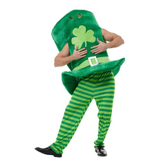 St. Patrick Cosplay Kostüm Kleeblatt Hut Party Halloween Karneval Anzug