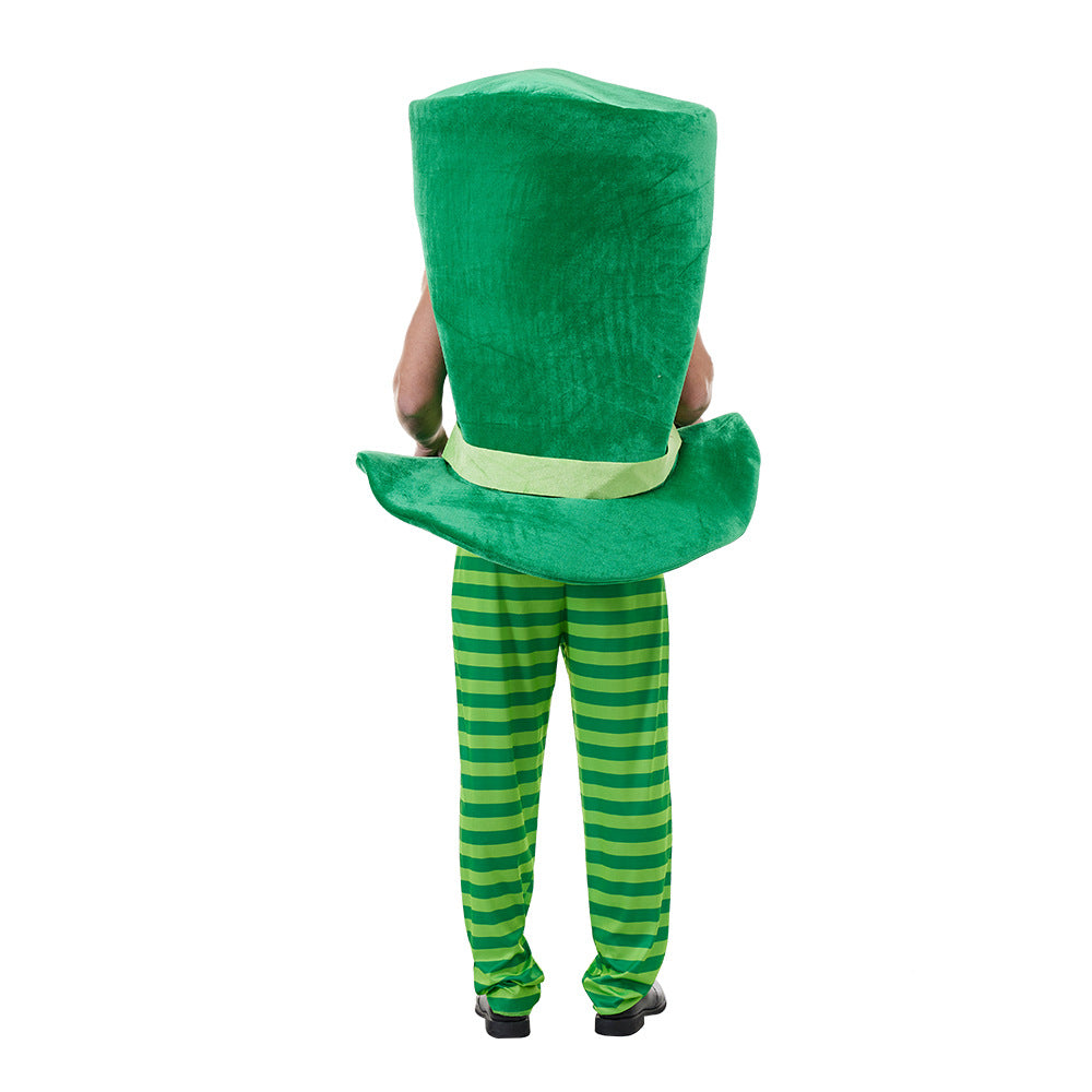St. Patrick Cosplay Kostüm Kleeblatt Hut Party Halloween Karneval Anzug