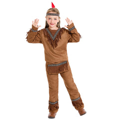 Kinder Mädchen Cosplay Kostüm Outfits Halloween Karneval Anzug Indisch