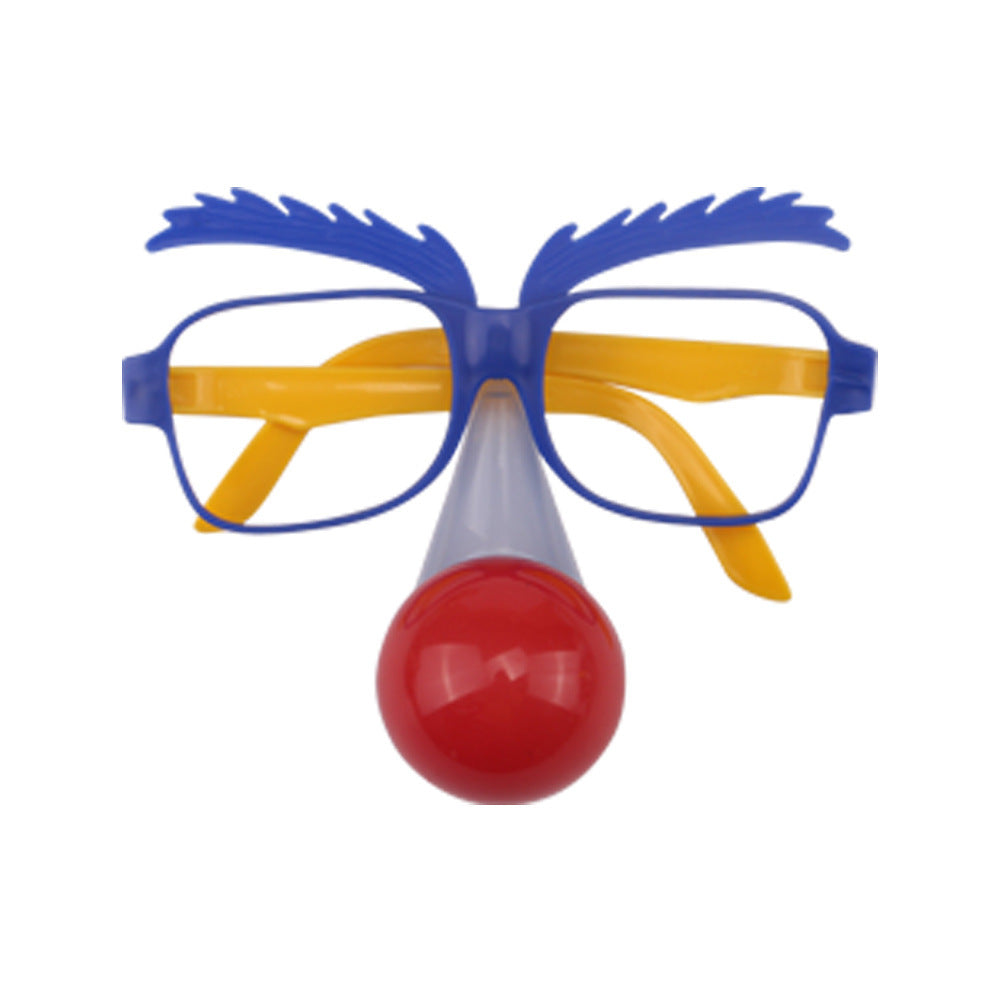 Clown Verkleidung Zubehör Hut Brille Nase bunt Perücke Maske Zubehör cosplay Kostüm Outfits Halloween Karneval Anzug