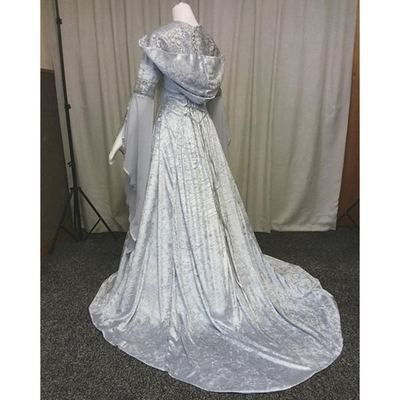 Damen Mittelalter Kleid Langarm Gothic Viktorianischen Königin Mittelalterkleid Kostüm Renaissance Kleid