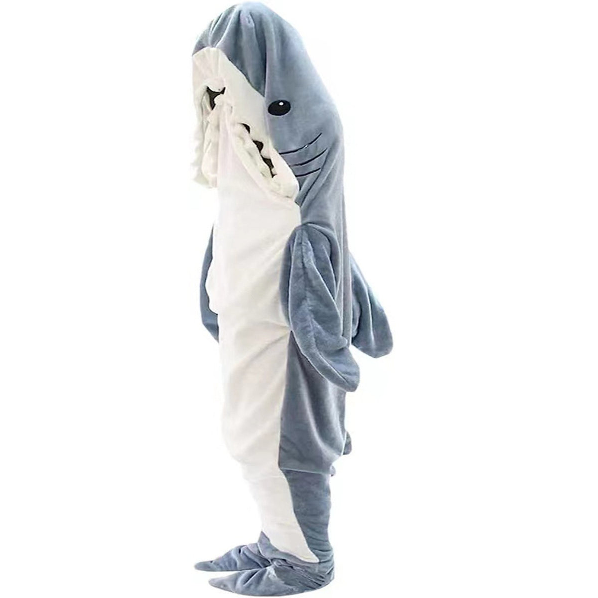 haifisch schlafsack Hai-Decke Hoodie Erwachsene, tragbare Hai-Decke, Hai-Schlafsack, weich – daskarnevalkostuem