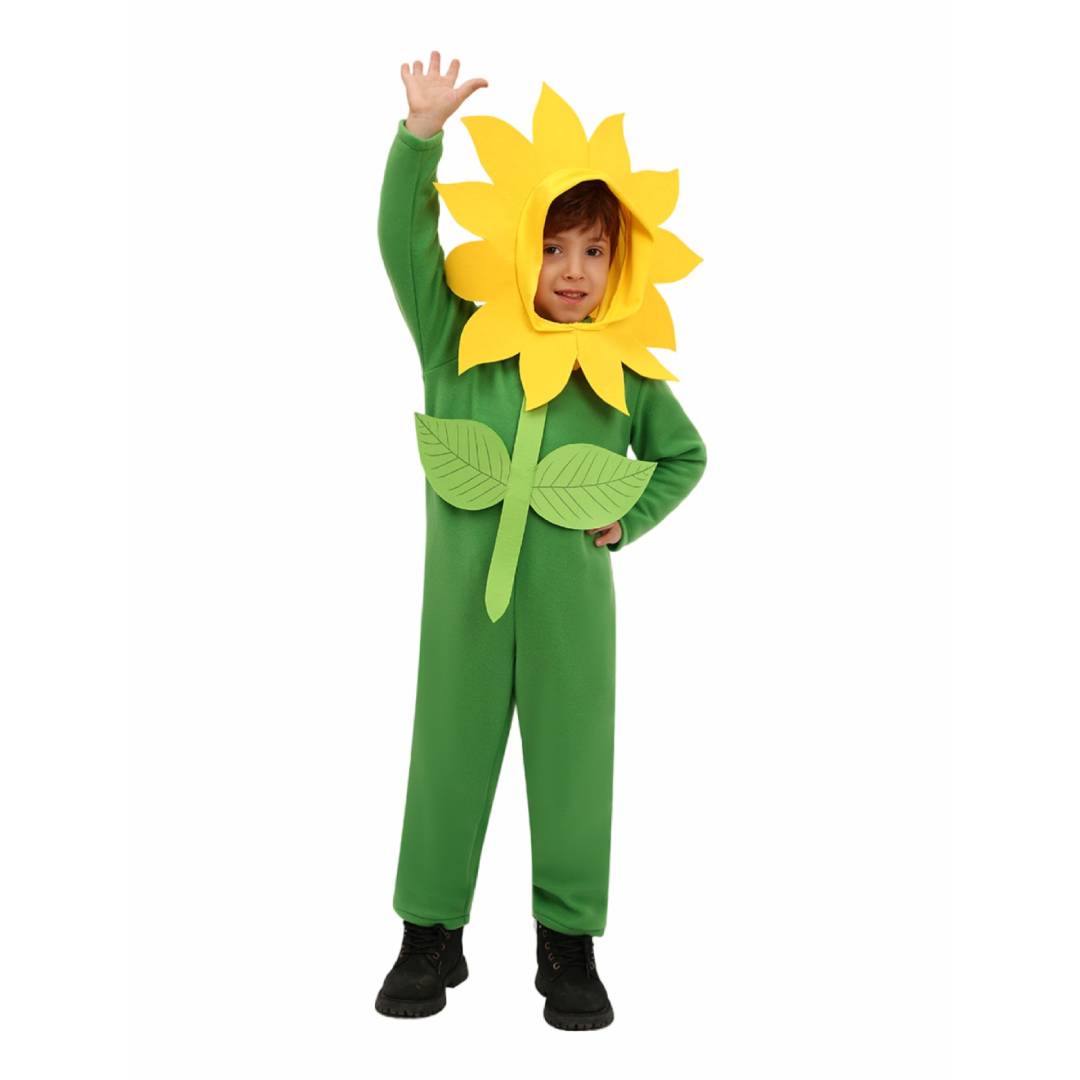 Kindertag Rosen Cosplay Kostüme Kindergarten-Gruppenauftrittsoutfits Sonnenblumen, Bäume und Raupen Halloween Karneval Anzug