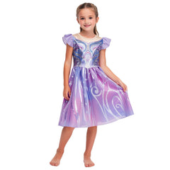 Wicked Kinder Mädchen Kleid Glinda Cosplay Kostüm Halloween Karneval Party Anzug