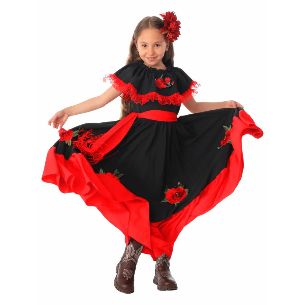 Día de los Muertos Kinder Mädchen Kleid Cosplay Kostüm Outfits Halloween Karneval Anzug Halloween Tag der Toten