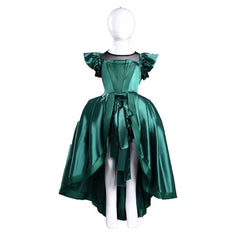 Kinder Mädchen Kleid Kostüm Addams Agnes Mittwoch Cosplay Outfit Halloween Karneval Party