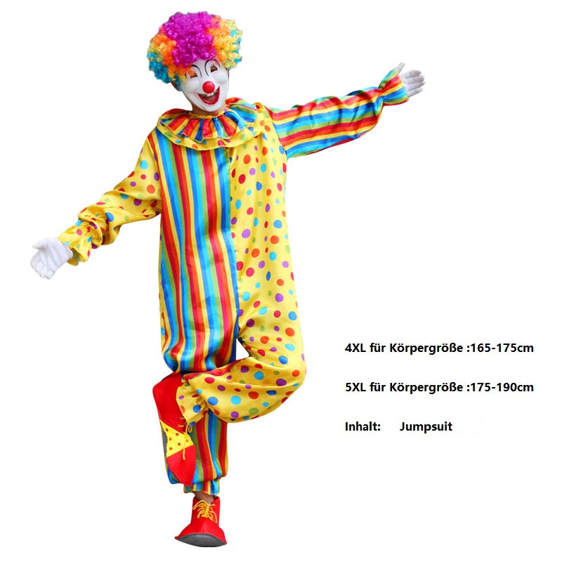 Erwachsene Clown Cosplay Kostüm Outfits Halloween Karneval Anzug