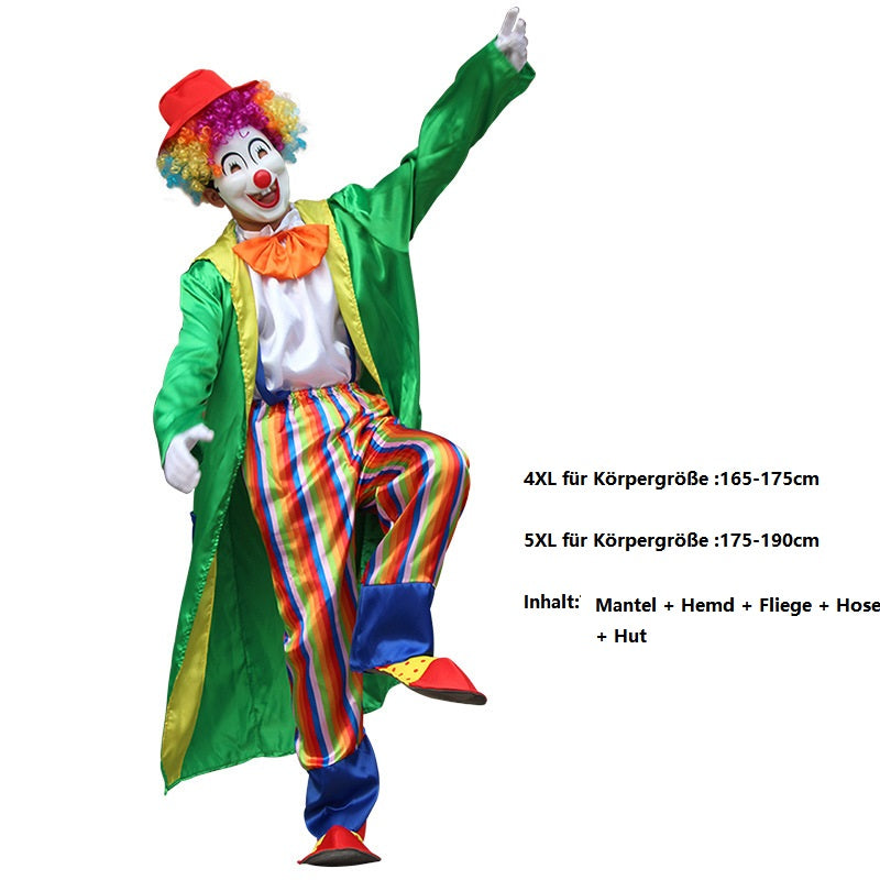 Erwachsene Clown Cosplay Kostüm Outfits Halloween Karneval Anzug