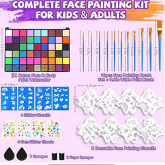 Aqua Make-up Schminkfarben – Wasseraktivierte Gesichts- & Körperfarbe für SFX Make-up und Cosplay