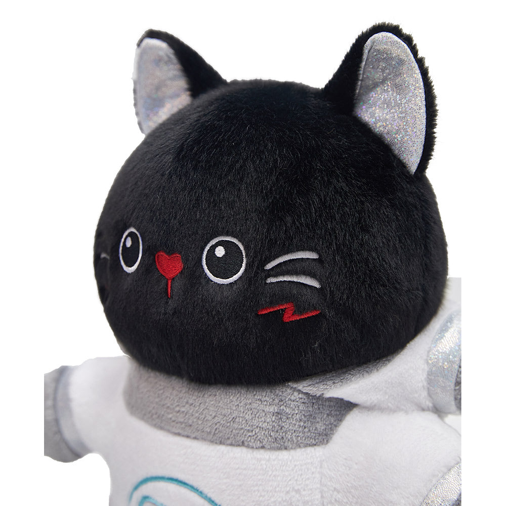 Astronaut schwarz Katze Plüschtiere Cartoon Plüschpuppen Geburtstag Weihnachten Geschenk