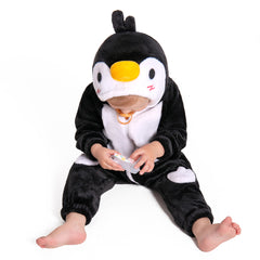 Baby Pinguin Overall Pinguin Tierkostüm Schlafanzug einteiliger Pyjama