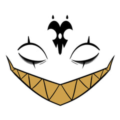Blitzo Buckzo Aufkleber Helluva Boss Blitzo Halloween Karnevals Kostümbeschriftung