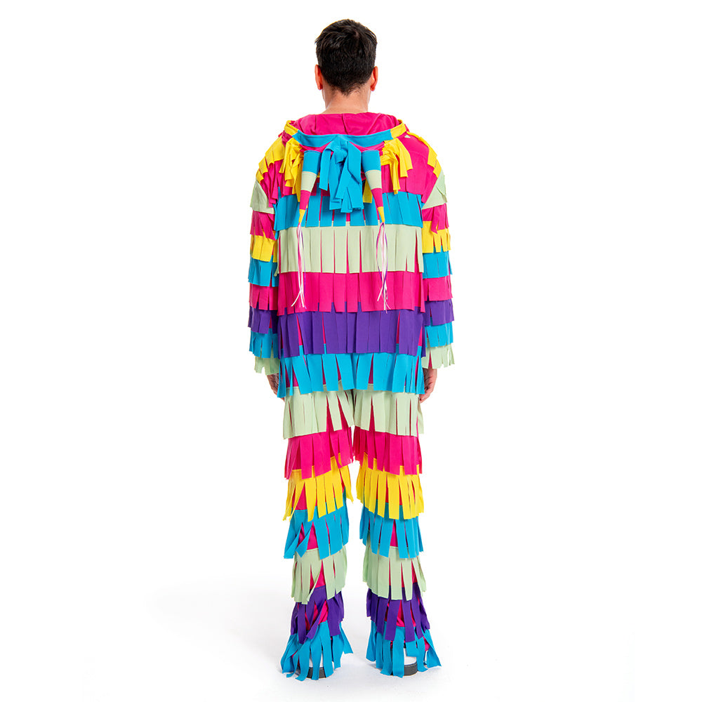 Piñata Erwachsene Damen Herren Kostüm Set für Karneval