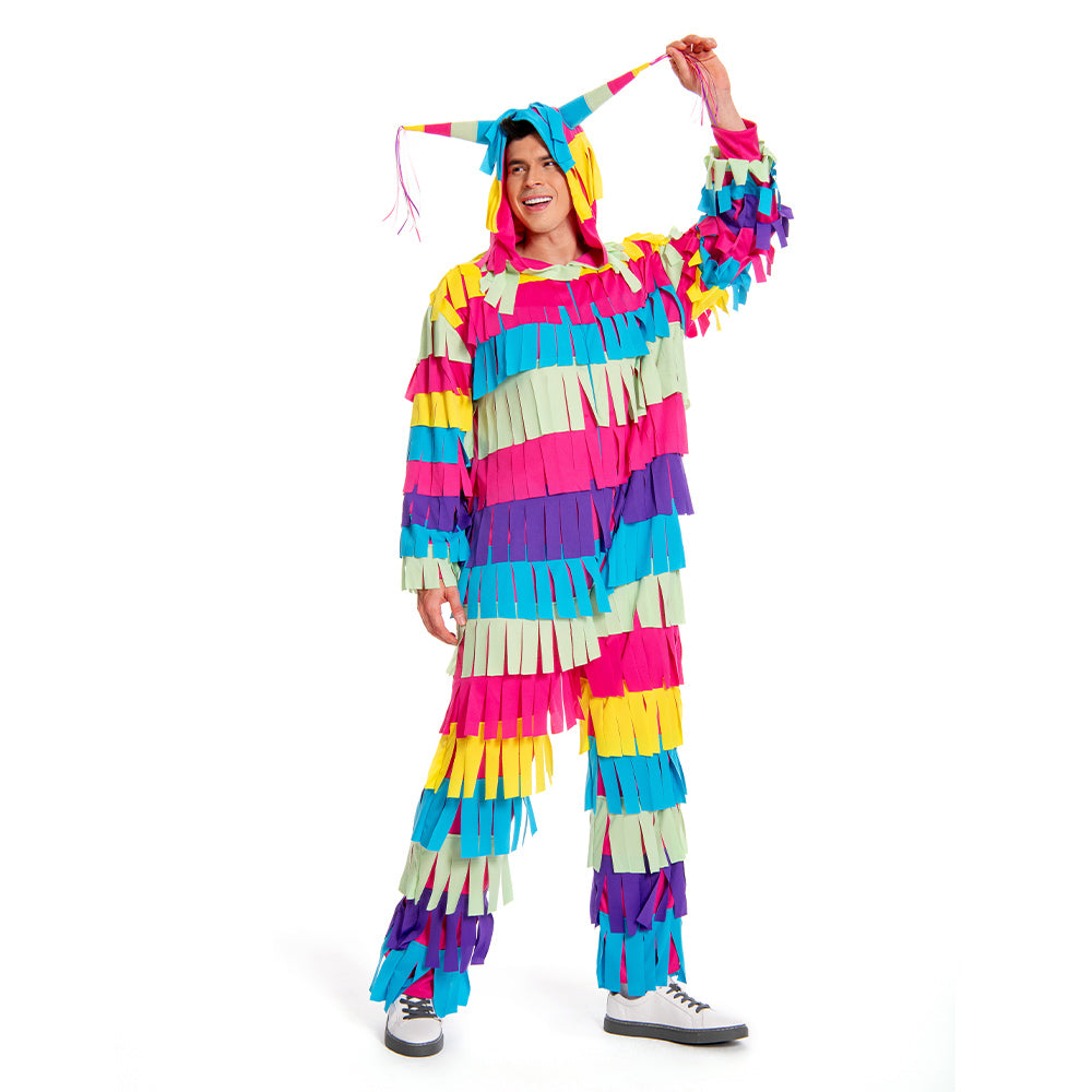 Piñata Erwachsene Damen Herren Kostüm Set für Karneval