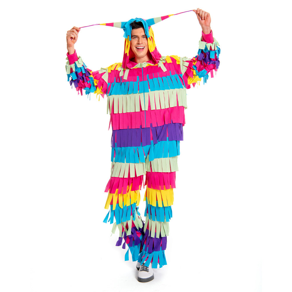 Piñata Erwachsene Damen Herren Kostüm Set für Karneval