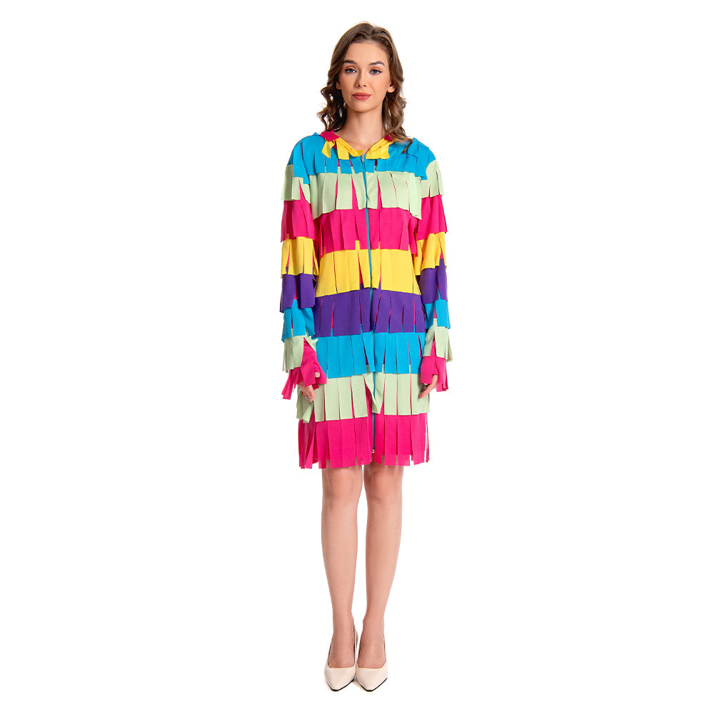 Piñata Erwachsene Damen Herren Kostüm Set für Karneval