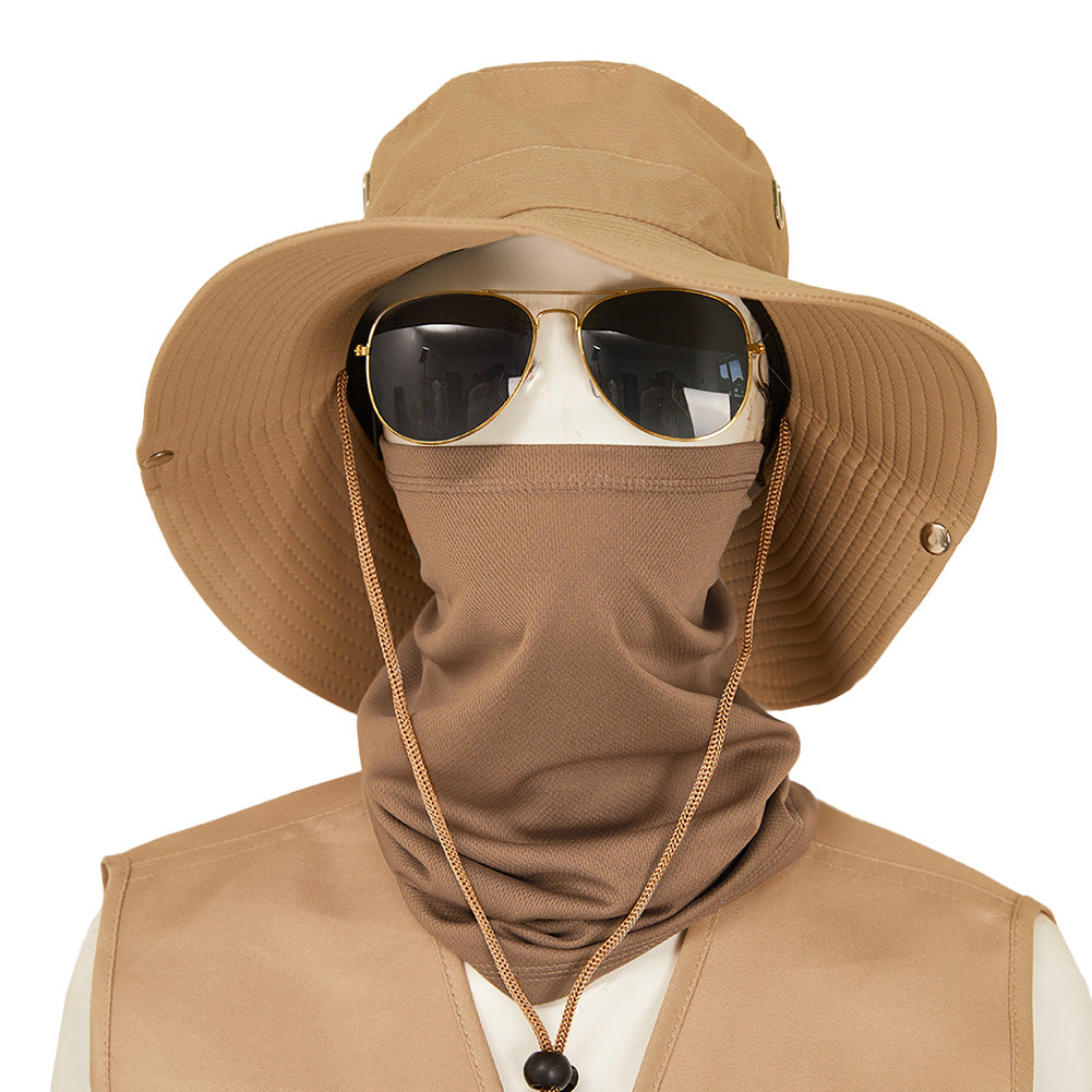 Damen Safari Kostüm Safarihut Kostüm Wanderhut Tropenhut für Outdoor Party