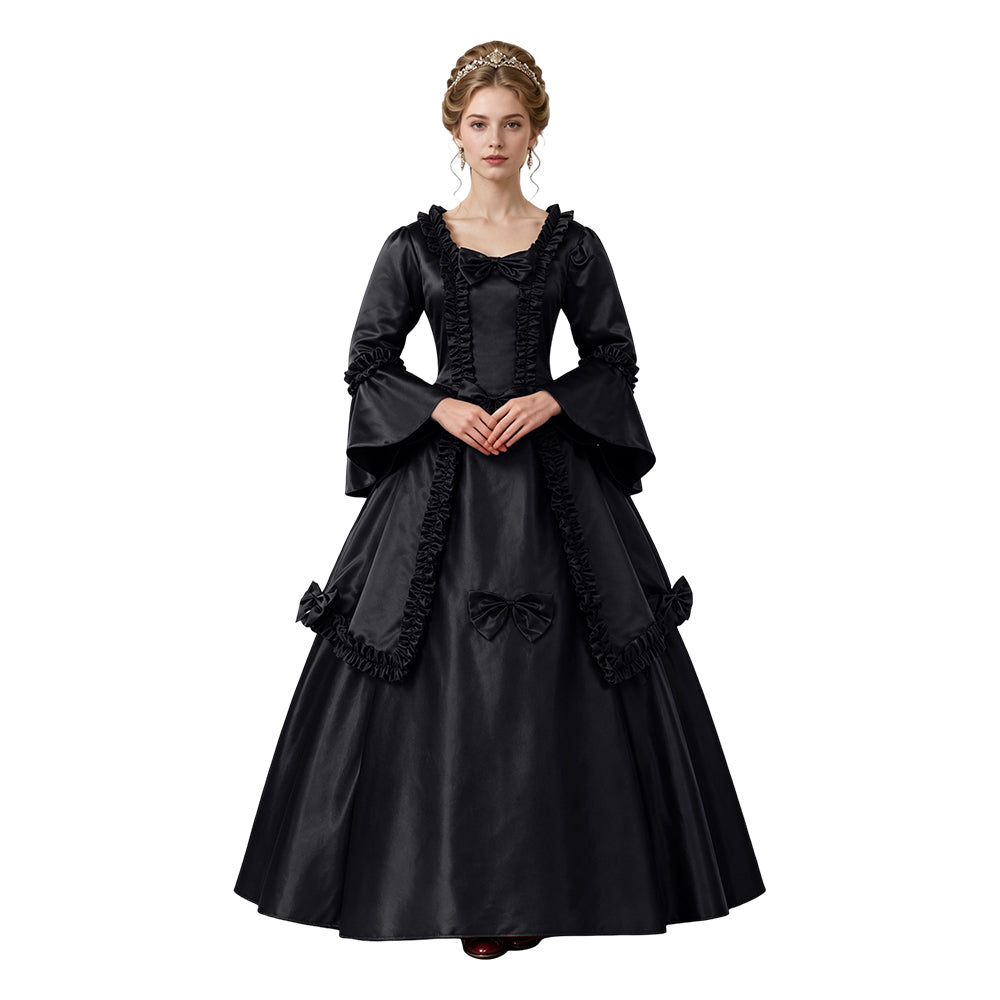 Damen Mittelalterliches Kleid Gothik Halloween Karneval Mottoparty Outfit