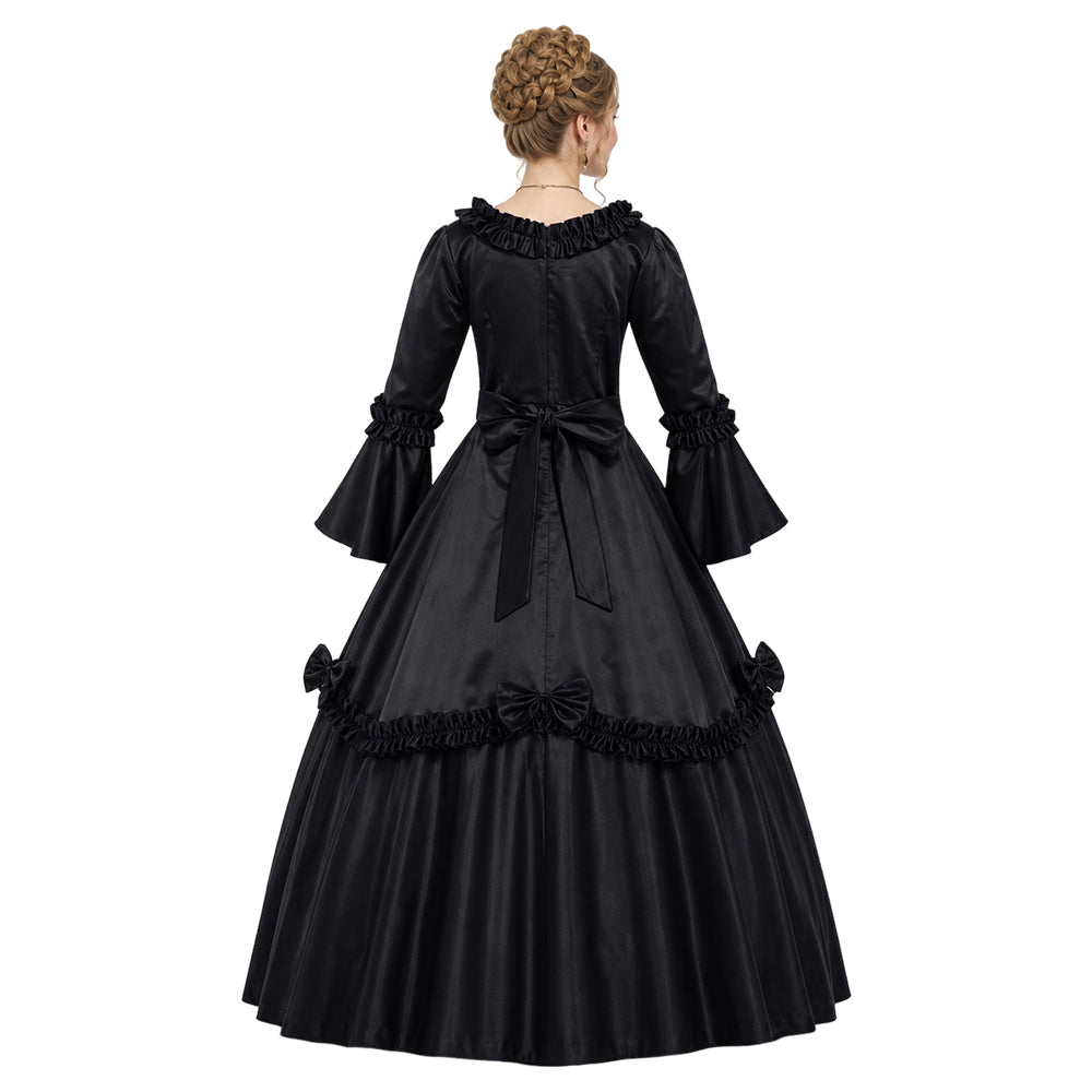 Damen Mittelalterliches Kleid Gothik Halloween Karneval Mottoparty Outfit