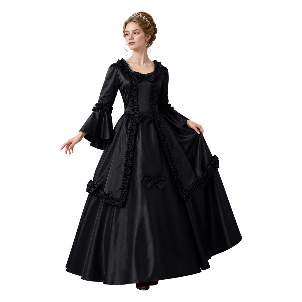 Damen Mittelalterliches Kleid Gothik Halloween Karneval Mottoparty Outfit