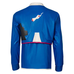 D blau Jacke Cyberpunk: Edgerunners 2 D Cosplay Outfit für Erwachsene