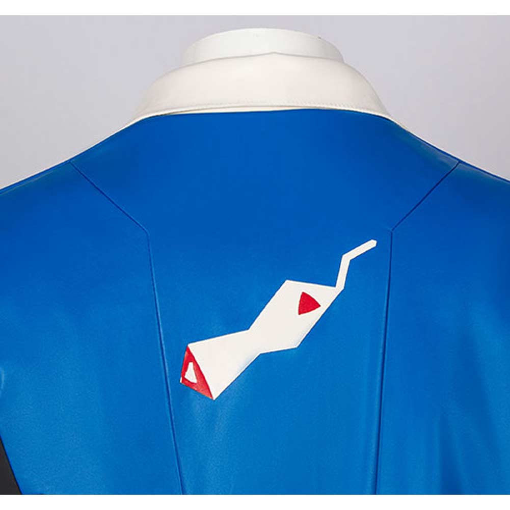 D blau Jacke Cyberpunk: Edgerunners 2 D Cosplay Outfit für Erwachsene