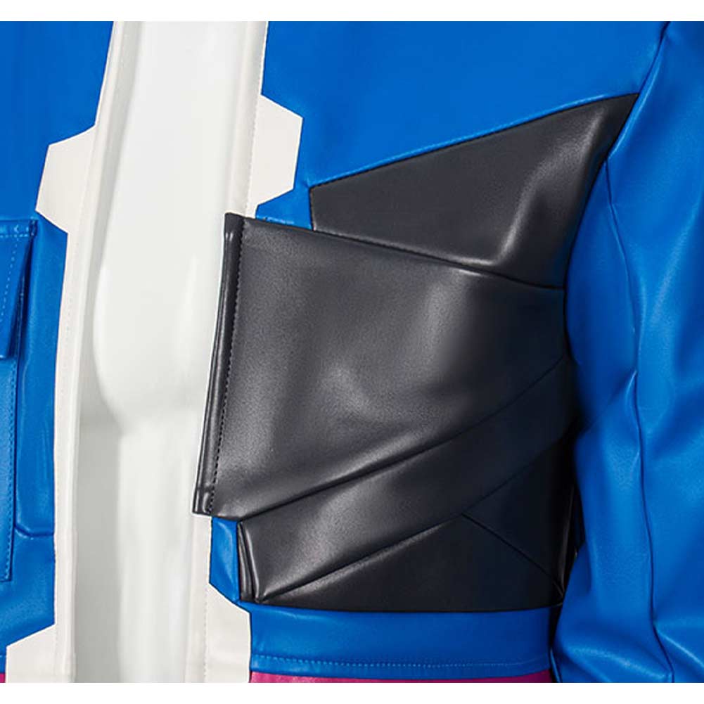 D blau Jacke Cyberpunk: Edgerunners 2 D Cosplay Outfit für Erwachsene