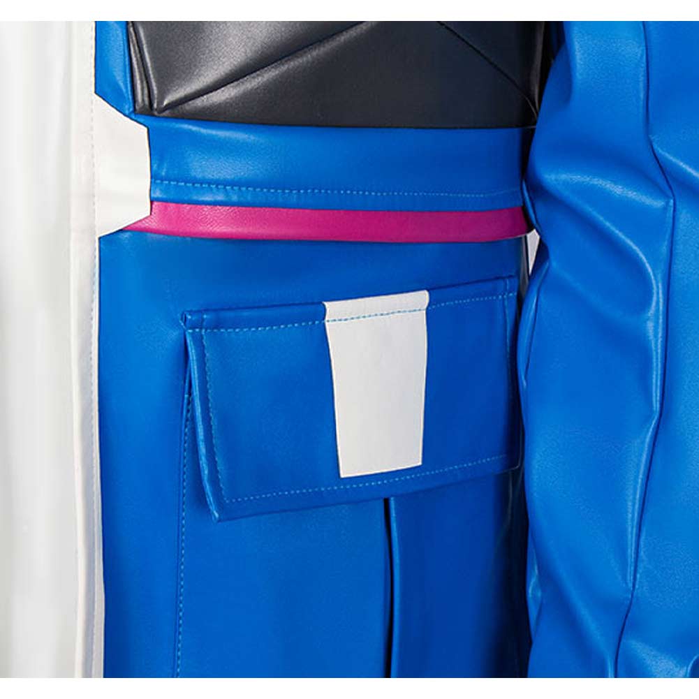 D blau Jacke Cyberpunk: Edgerunners 2 D Cosplay Outfit für Erwachsene