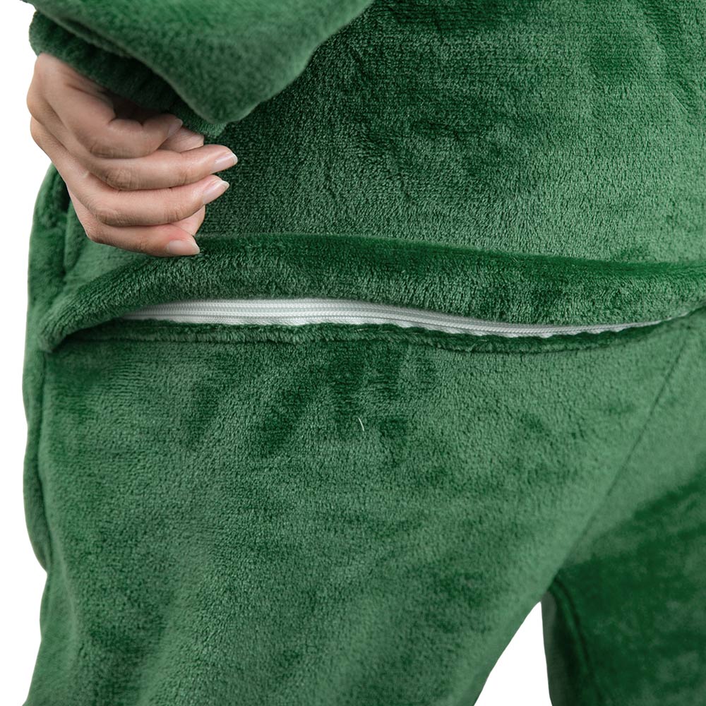 Erwachsene Unisex Avocado grün Schlafanzug einteiliger Pyjama