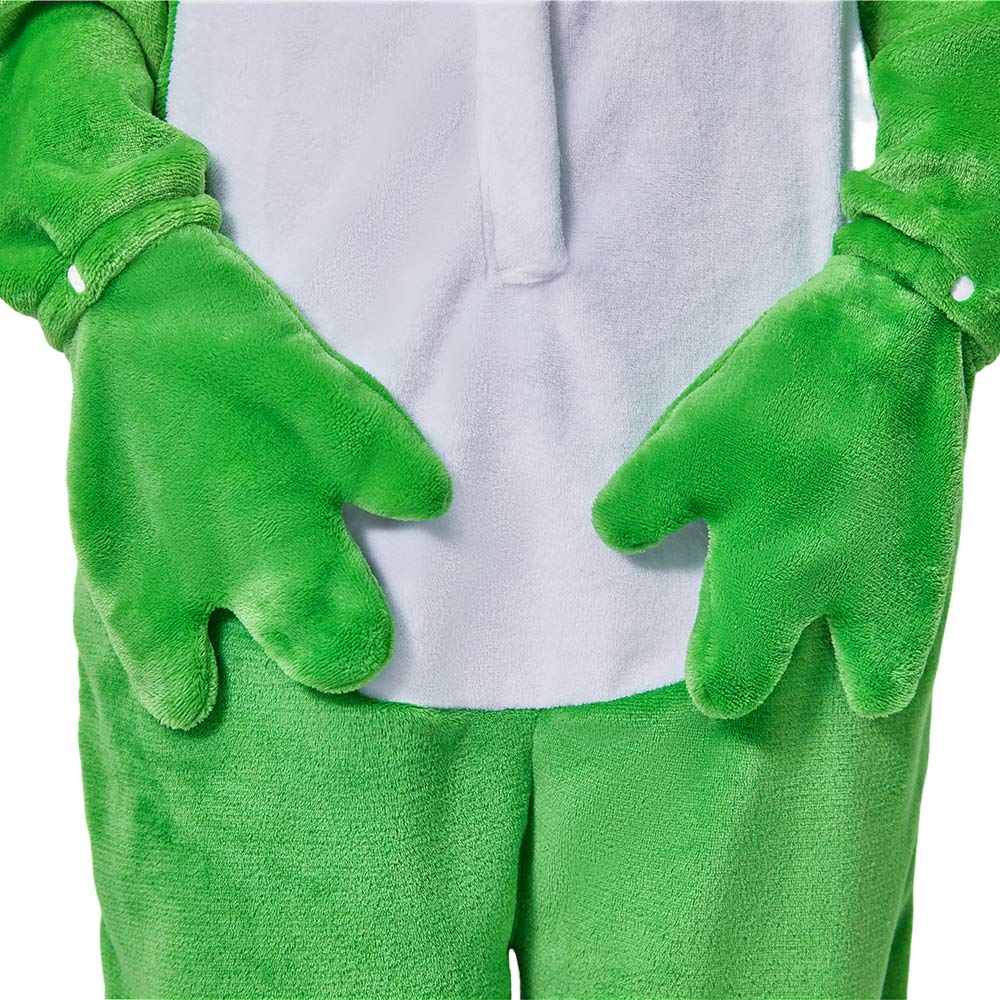 Erwachsene Unisex Frosch Tier kostüm grün Schlafanzug einteiliger Pyjama