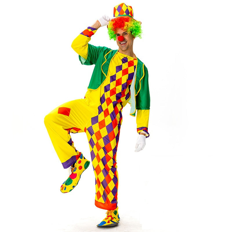 Erwachsene Clown Cosplay Kostüm Outfits Halloween Karneval Anzug