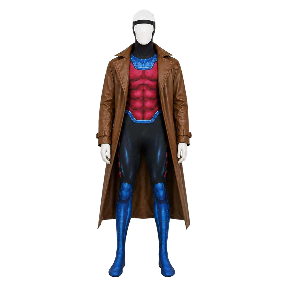 Gambit Kinder braun Kostüm X-Men '97 Gambit Junge Cosplay Outfit