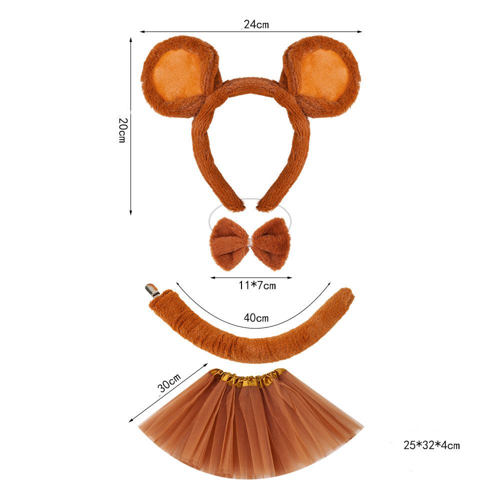 Haarreif Mausohren Haarreif Maus Plüsch Halloween Cosplay Karnevalsmaus Schmuck