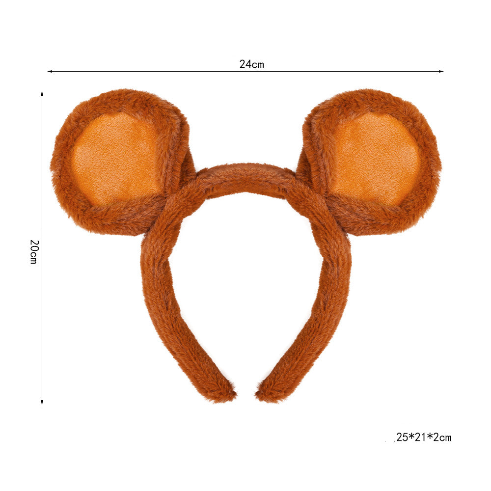 Haarreif Mausohren Haarreif Maus Plüsch Halloween Cosplay Karnevalsmaus Schmuck