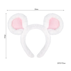 Haarreif Mausohren Haarreif Maus Plüsch Halloween Cosplay Karnevalsmaus Schmuck