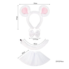 Haarreif Mausohren Haarreif Maus Plüsch Halloween Cosplay Karnevalsmaus Schmuck