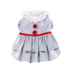 Halloween Haustier Kostüm Horror Clown – Es Clown Outfit für Hund & Katze