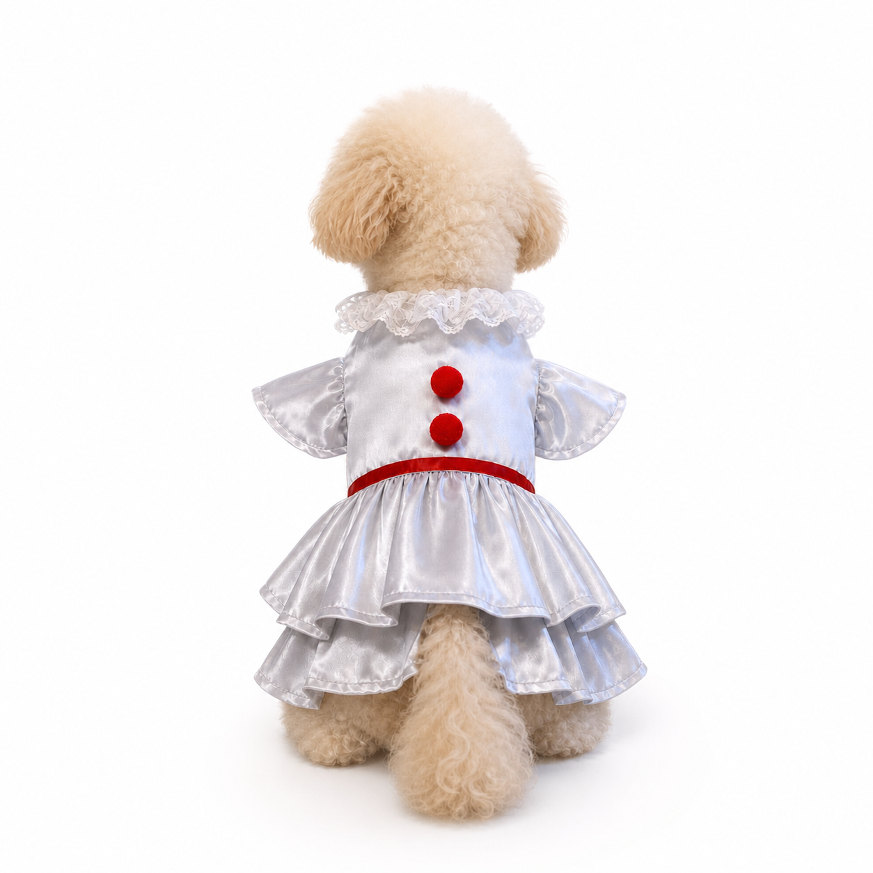 Halloween Haustier Kostüm Horror Clown – Es Clown Outfit für Hund & Katze